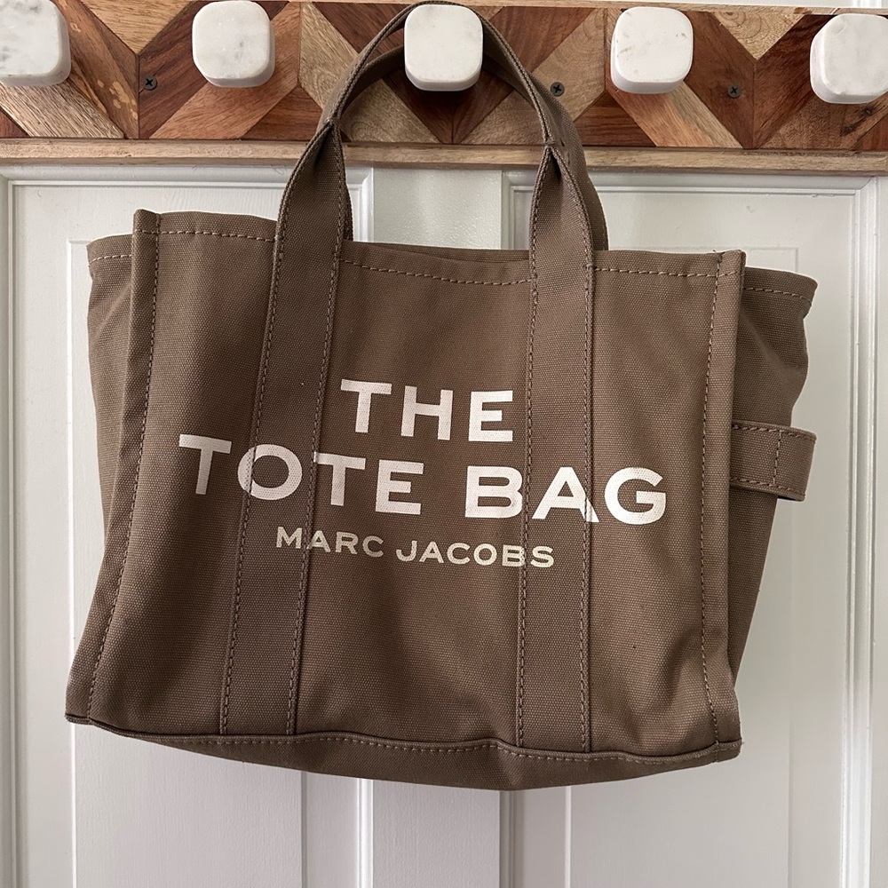 Marc Jacobs Tan Canvas Tote Bag